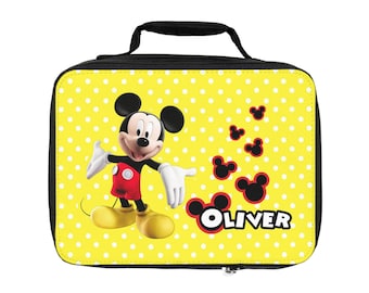 Personalized Mickey Mouse Lunch Bag
