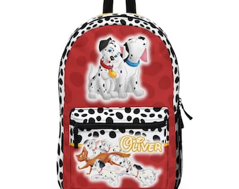 Vintage 1990s Disneys 101 Dalmatians Backpack, Locker Book Bag 
