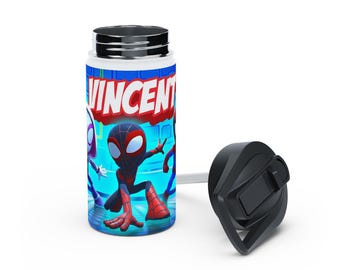 Bicchiere in acciaio inossidabile Spidey personalizzabile