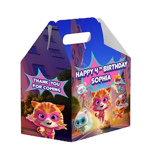 Superkitties - geveldoos - 12 stuks - 4,4 x 4,5 x 3 inch - gemaakt van 100% karton