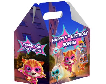 Personalized Superkitties Gable Boxes
