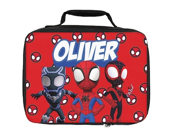 Personalized Spidey Lunch Bag