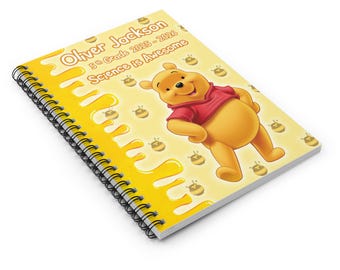 Personalized Winnie the Pooh Notebook - Etsy