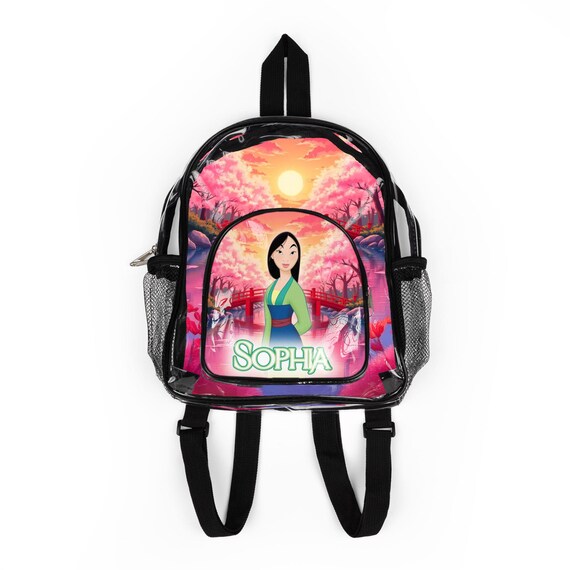 Personalized Mulan Clear Backpack - Etsy display picture 1