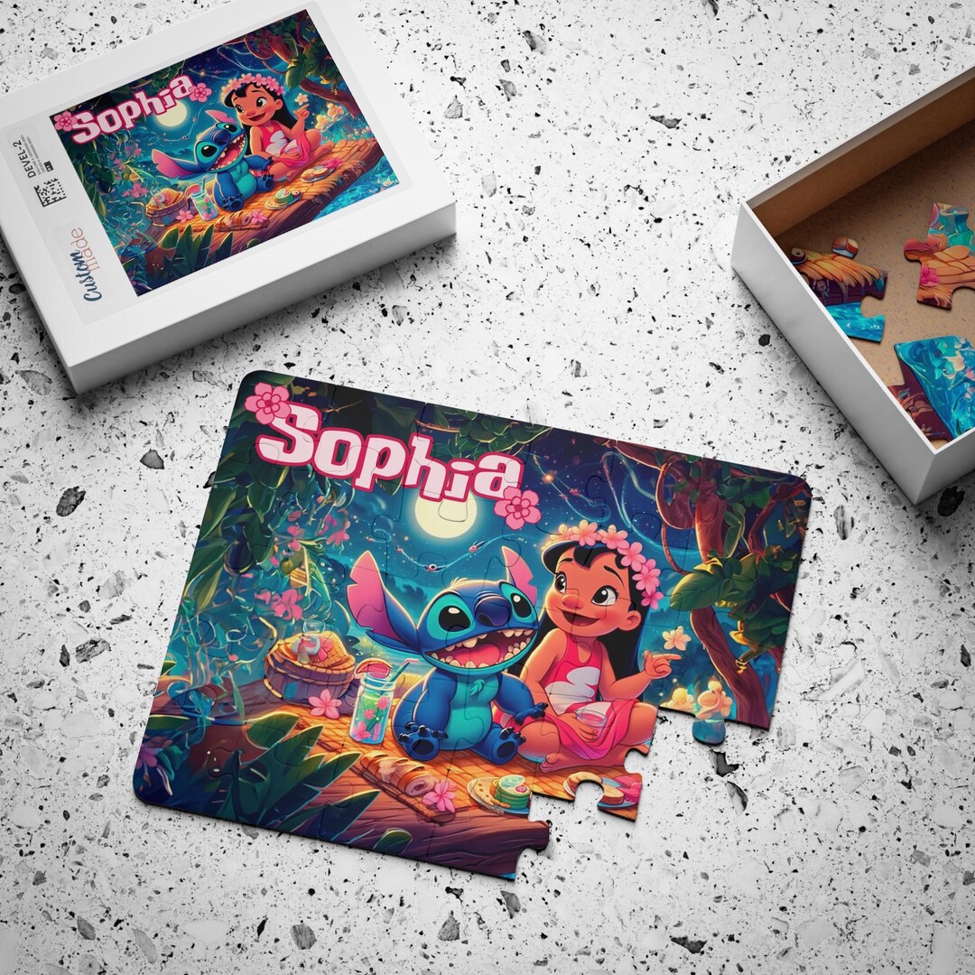 Personalized Lilo and Stitch Jigsaw Puzzle for Kids - Etsy
