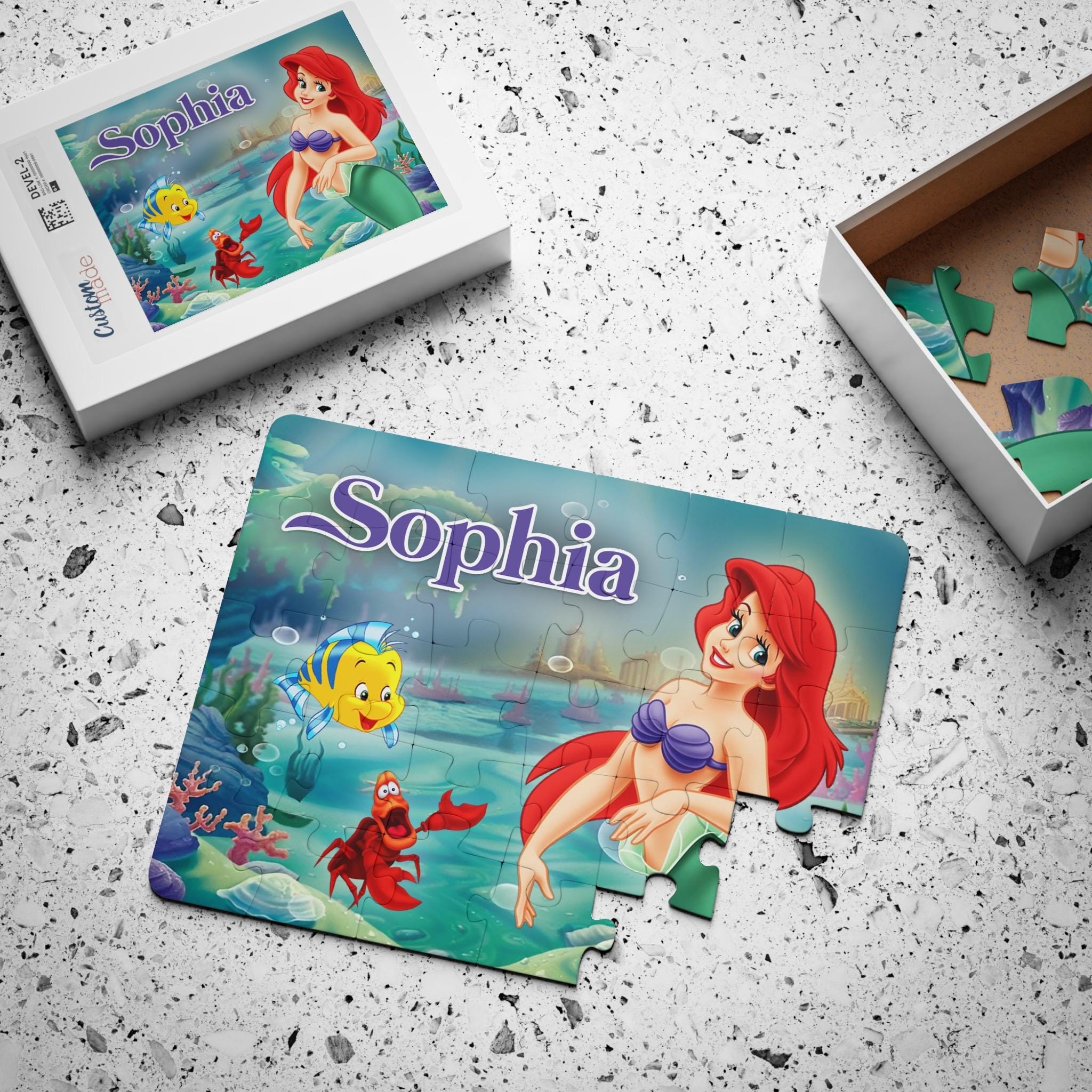 Personalized Little Mermaid Jigsaw Puzzle for Kids - Etsy Hong Kong