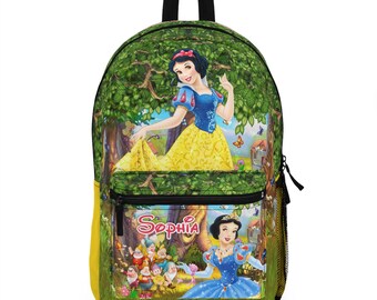 Green Apple Snow White Backpack Seven Dwarfs Princess  display picture 1