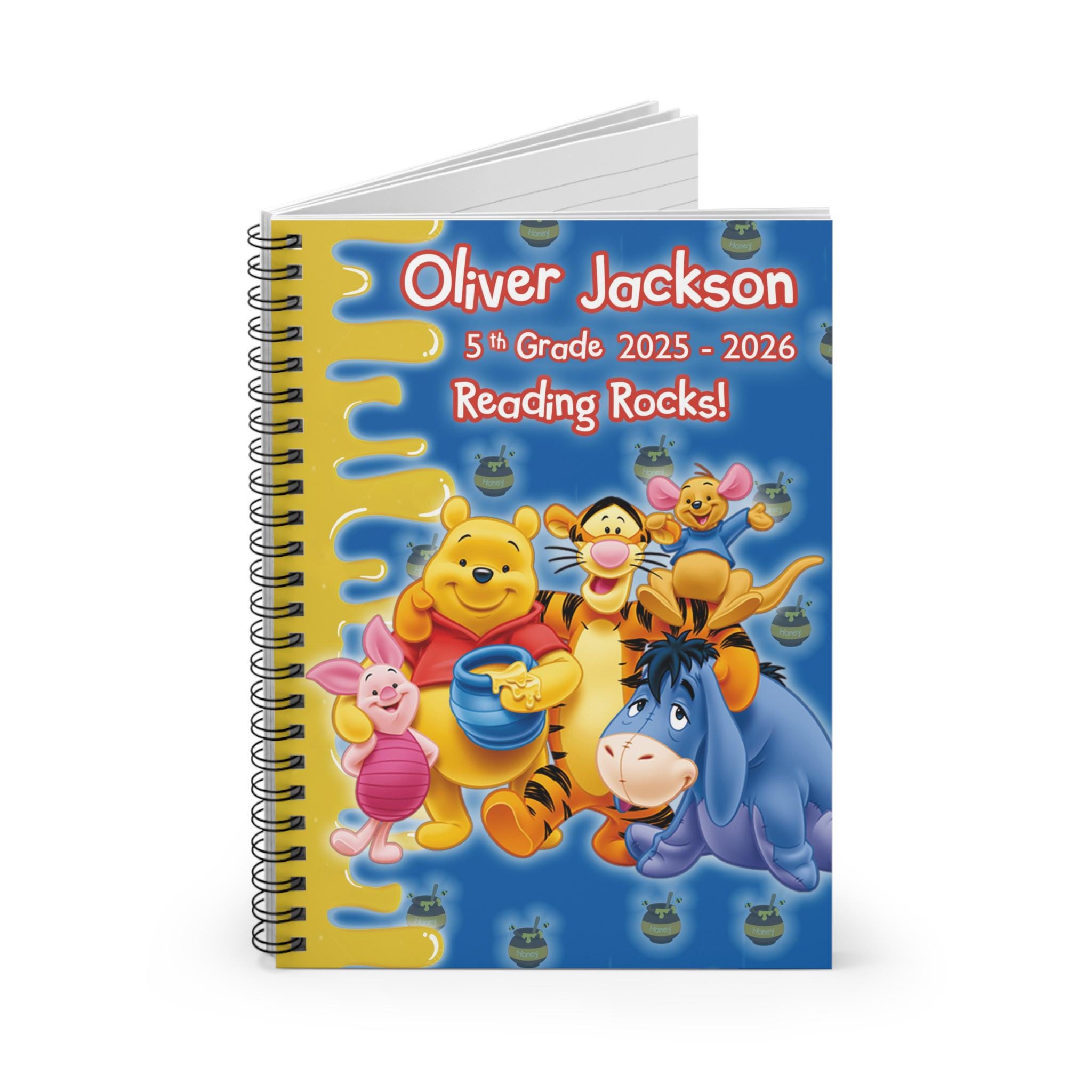 Personalized Winnie the Pooh Notebook - Etsy