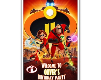 Personalisiertes The Incredibles Willkommensschild