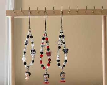 Kawaii Betty Phone Charm (6.1) - Handmade Cute Character Phone Charm/Key Chain for Phone Case/Purse