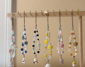 Kawaii Sanrio Phone Charm - Other Character (6.1) Handmade 1/1 Nostalgic Character Beaded Keychain for Phone Case / Purse