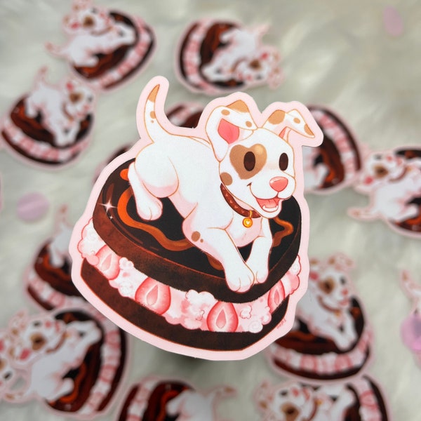 Devil's Food-Cake Dalmatian Sticker