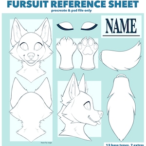 Fursuit Reference Base- Digital Furry Base