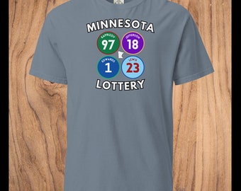 Minnesota Sports Lottery T Shirt - Favorite Athletes in Multiple Colors!