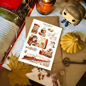Adesivos de volta às aulas | Presente de aniversário, Diário de outono, Adesivo de diário, Diário de marcadores, Decoração | Estudo, Magia, Magia, Faculdade, Outono
