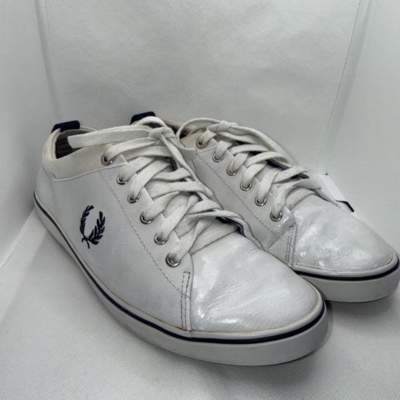 Fred Perry, Fred Perry Men's Leather Trainers Size 8 Used Satisfactory Condition