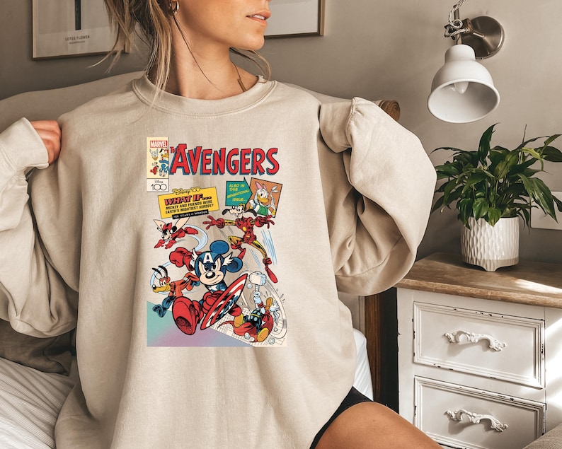 Musse Pigg och vänner Anpassad Marvel Avengers serietidning Png, WDW Magic Kingdom, Digital nedladdning, Disney Avengers bild 2