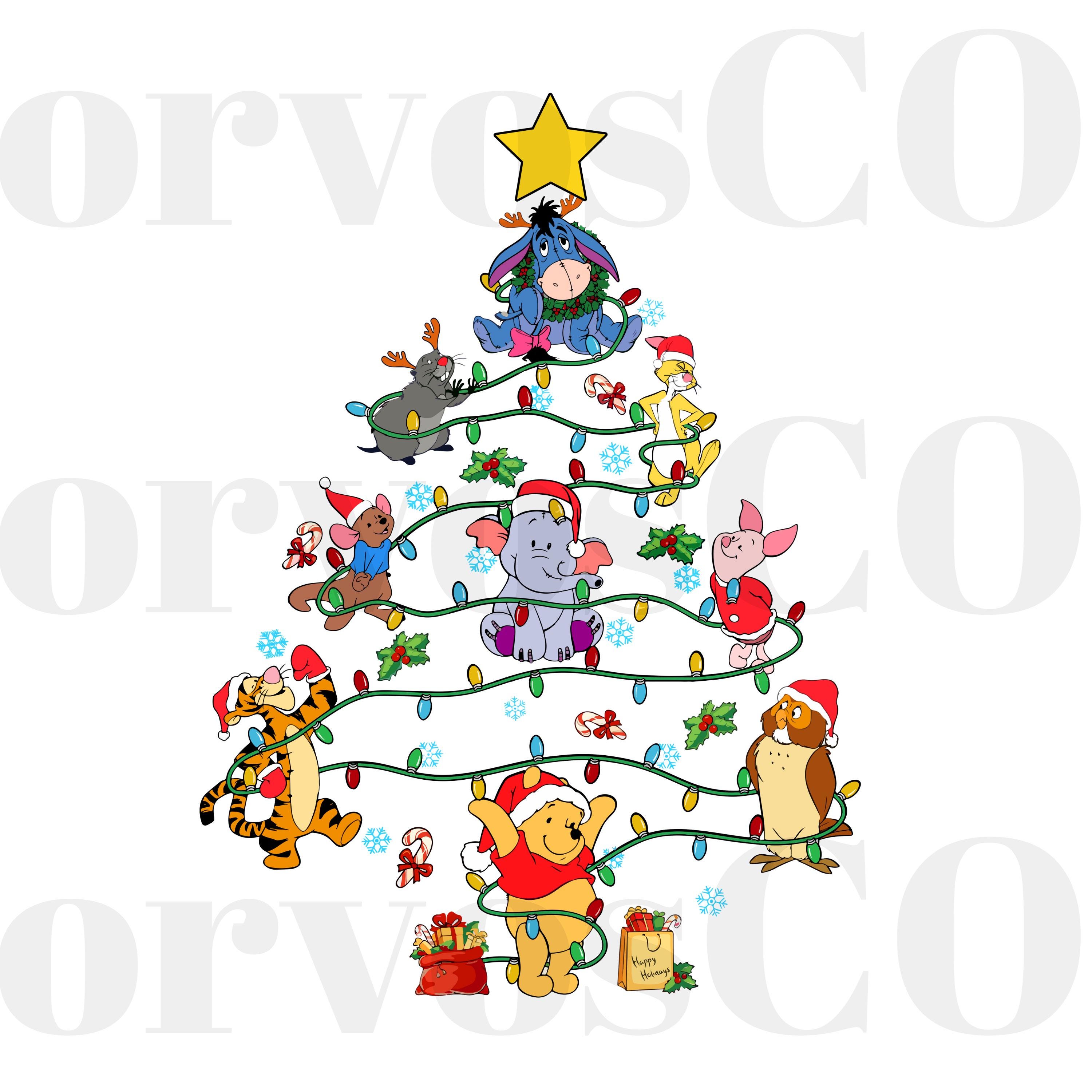 ディズニー くまのプーさん クリスマスツリー PNG、プーさん ティガー