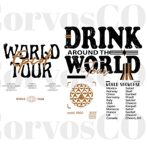 Epcot World Tour Png, Drink Around The World Png, Disneyland Epcot Png, Epcot Disneyworld Png, Disneyland Trip Png