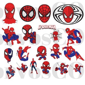 Spider Man Bundle Png Files, Spiderman Png, Spiderman Font Clipart, Avengers Superhero Png, Superhero Digital Download
