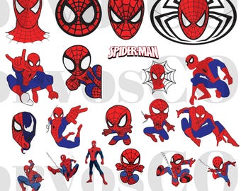 Spider Man Bundle Png Files, Spiderman Png, Spiderman Font Clipart, Avengers Superhero Png, Superhero Digital Download
