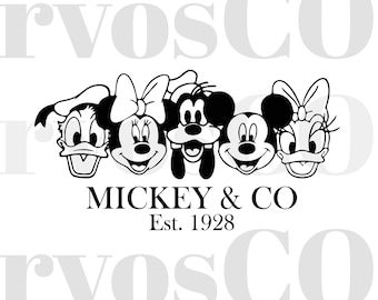 Retro Mickey Family Vacation PNG: Magic Kingdom Design (Digital Download)