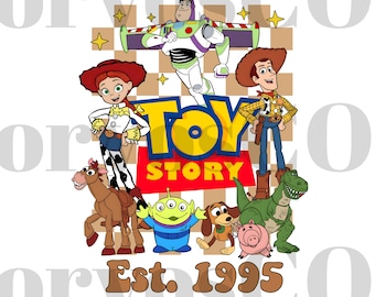 Paquete PNG de Toy Story (Est. 1995): Diseño de vacaciones familiares (Descarga digital)