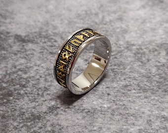 Viking Armanen Runes Ring