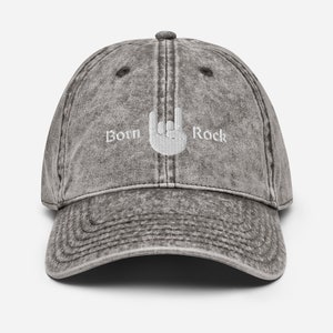 Vintage Cotton Twill Cap Charcoal Grey