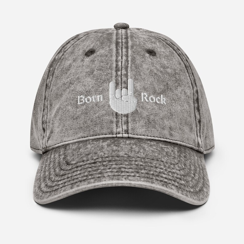 Vintage Cotton Twill Cap Charcoal Grey