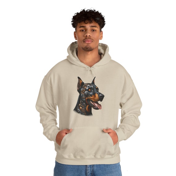 【CPGN STUDIO】Dobermann sweatshirts Mechanical Doberman Hoodie - Cybernetic Dog Unisex