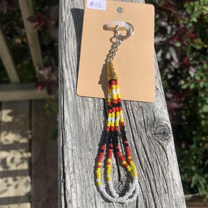 Medicine Wheel Beaded Keychain