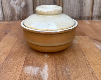 Vintage Mikasa Sandstone Lidded Sugar Bowl