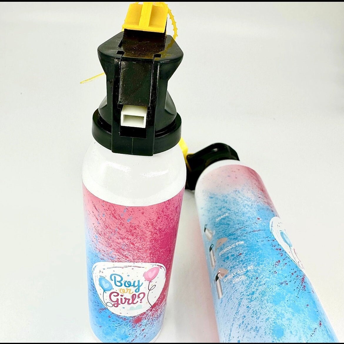 Two Gender Reveal Fire Extinguishers Color Blasters Etsy