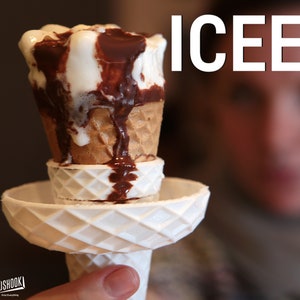 Eis Waffel Halter