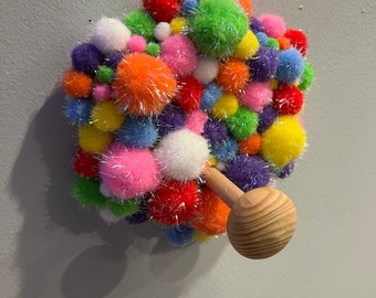 Pom Pom Coat Hanger