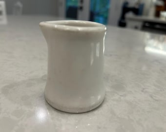 White Chunky Handless Restaurant Ware Creamer
