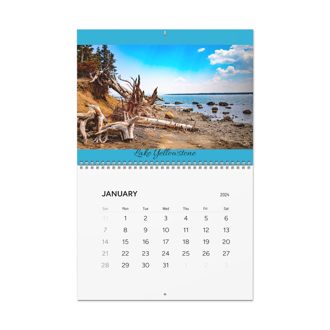 Yellowstone Wall Calendar 2024 Etsy
