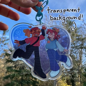 Elliot and 007n7 Keychain - Forsaken Roblox - Etsy