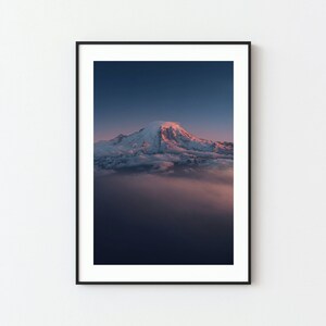 Impression du parc national du mont Rainier | Art mural Mont Rainier | affiche du parc national du Mont Rainier | Téléchargement numérique du mont Rainier