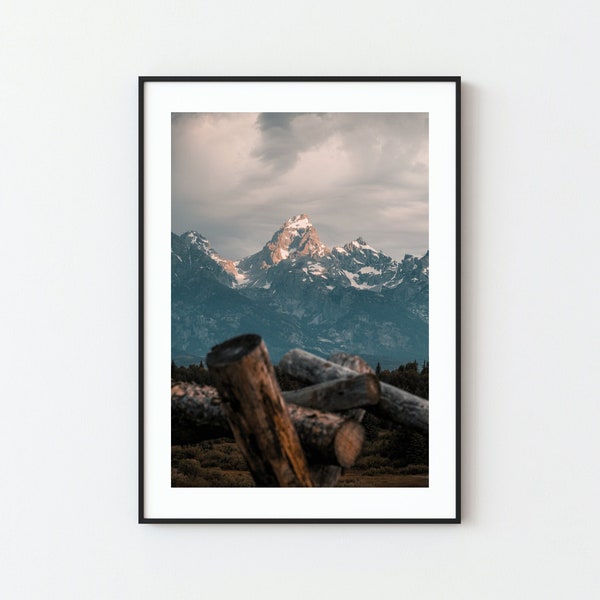 Grand Teton National Park Print | National Park Prints | National Park Wall Art | Grand Teton Photography | Digital Download
