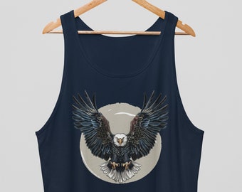 Eagle Tank Top, Workout clothes, Fitness, Gym clothes, Tank top, Gift, Gift for him, Summer
