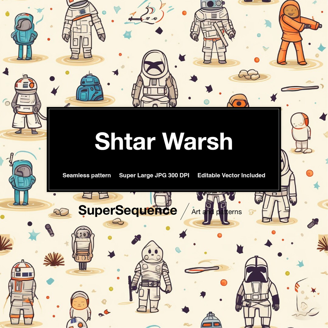 Space Characters Hand-drawn Art Illustration, Backgrounds, Printable ...