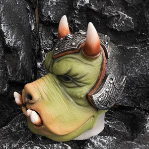 Masque Masque Gamorrean Guard Latex Crushbee effrayant et authentique image 4