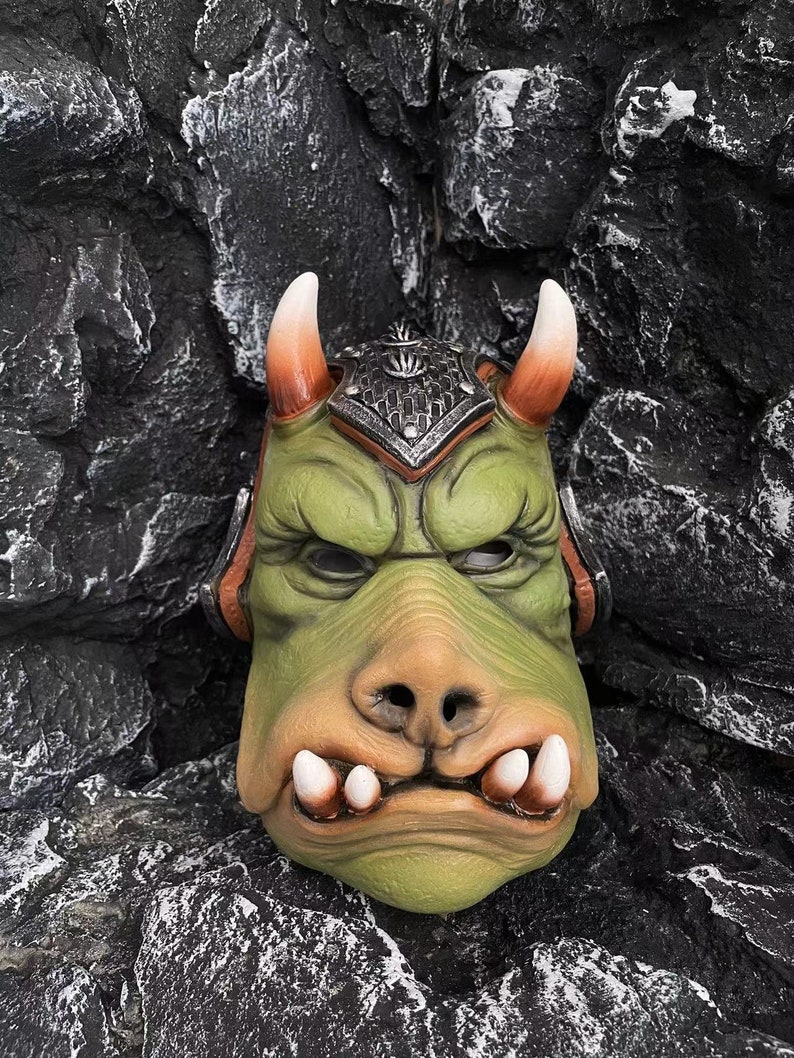 Masque Masque Gamorrean Guard Latex Crushbee effrayant et authentique image 1