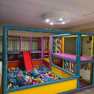 Ball Pit With Climbing Slide, Extra Large Ball Pit for Kids, Large Indoor Ball Pit Playground, Commercial Ball Pit Play Area, Ball Pit