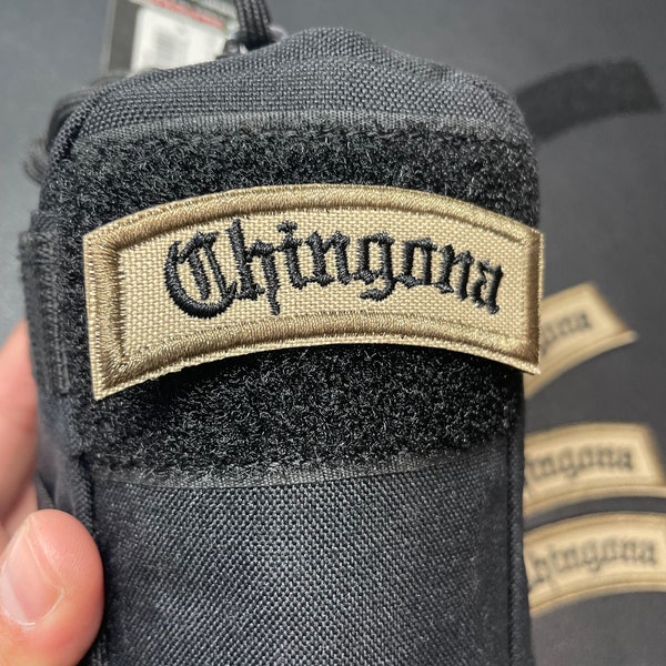 Velcro Chingona Military Tab. Military Morale Patch for your Vest, Tactical vest, Backpack, Velcro
