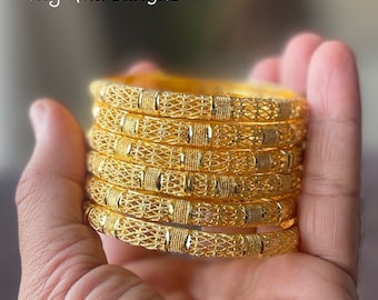 Gold Bangles for Women, Wedding Gold jewelry Bracelet, Bracelets,  Stacking Bangles, Gift for Her