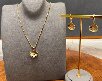 Minimalist jewelry Set, Jewelry set for women, Necklace, Earrings