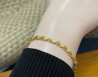 Gold Bracelet for Women, 18K Gold Filled Bracelet, Dainty Gold Bracelet,  everyday Bracelet